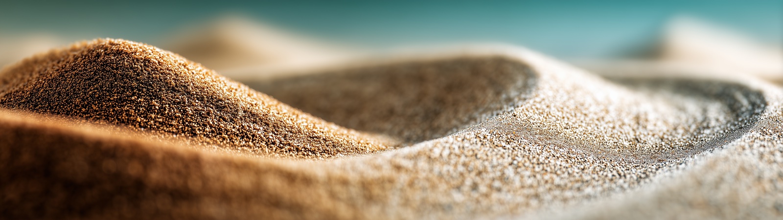 Tilt-Shift-Aufnahme eines Sandgartens, minimalistisch, warme Töne